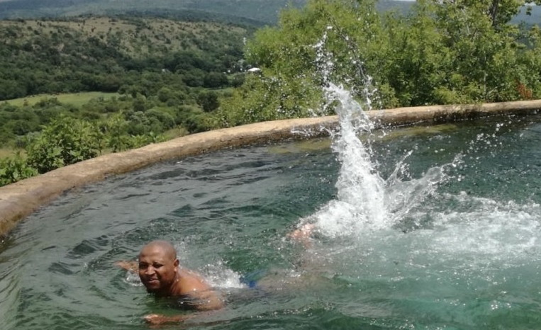 Guest enjoying pool