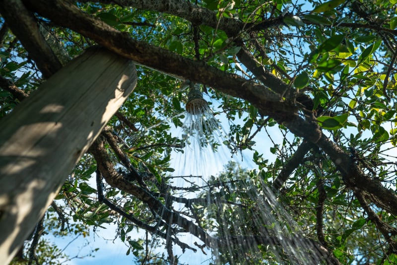 Outside shower